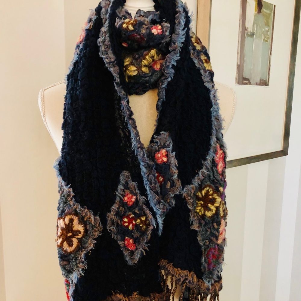 Peruvian Connection Floral Scarf